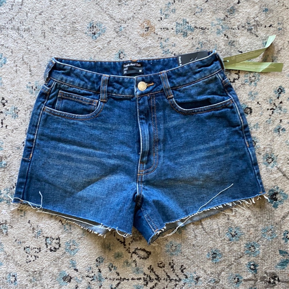 NWT Frank and Oak Stevie High Rise Cutoff Shorts